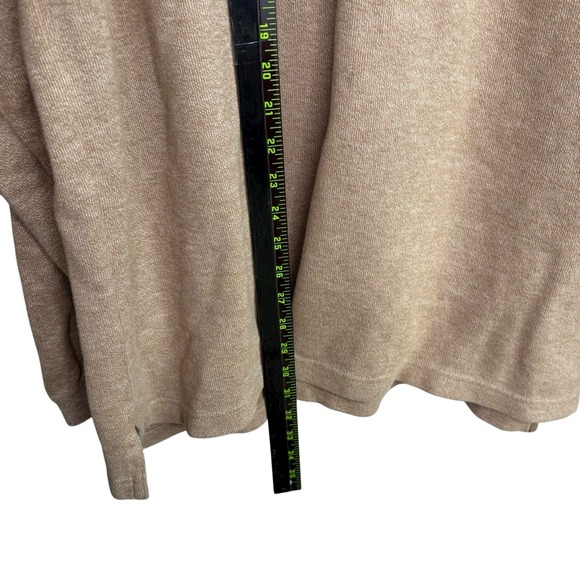 Eddie Bauer Mens Sweater XL Beige Tan Pullover Crewneck Cotton Outdoors Winter - Picture 8 of 11